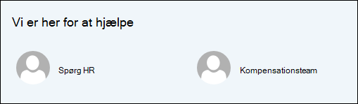 Eksempel på webdelen People.
