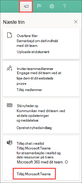 Næste trin