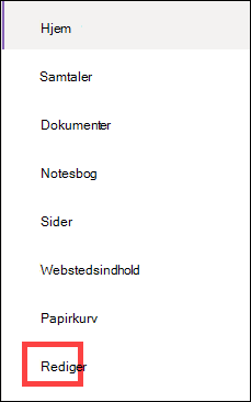 Lodret navigationsmenu.