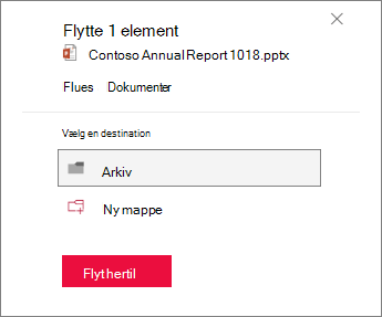 Flyt til mappe