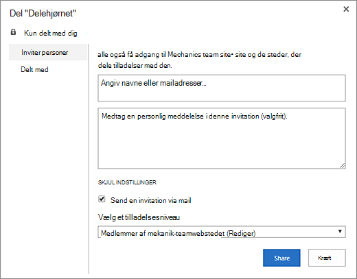 Del dit wiki-websted med andre medlemmer