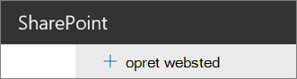 Opret webstedskommando