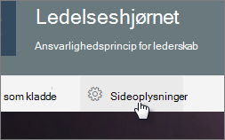 Menuen Sidedetaljer