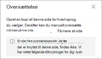 Meddelelse om oversættelsesfejl.
