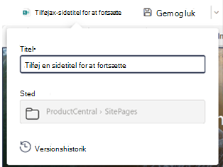 Titelfelt på kommandolinjen