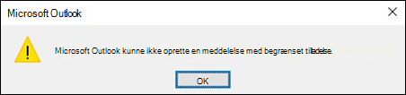Krypteret mailfejl i Outlook