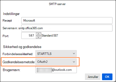 Modern auth mozilla trin 2 SMTP-server