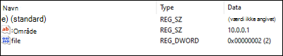 Outlook blokerer for åbning af IP-adresse, eksempel