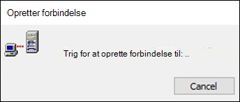 Dialogboksen Netværkssti i Outlook