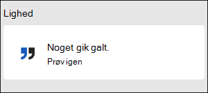 Fejl: Noget gik galt i Word