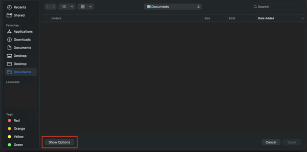 Sammenligningsfunktion i Word Vis indstillinger