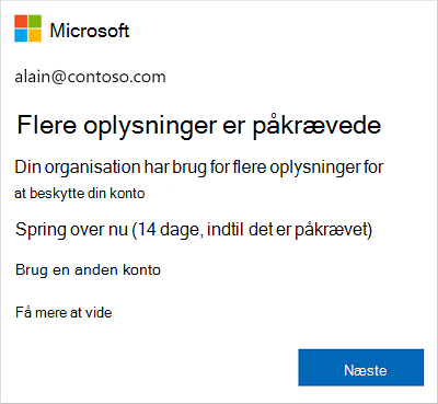 Spørg efter flere oplysninger