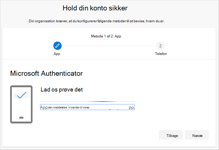 Test din konto med godkenderappen