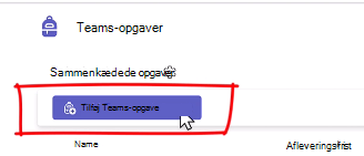 Tilføj Teams-opgave