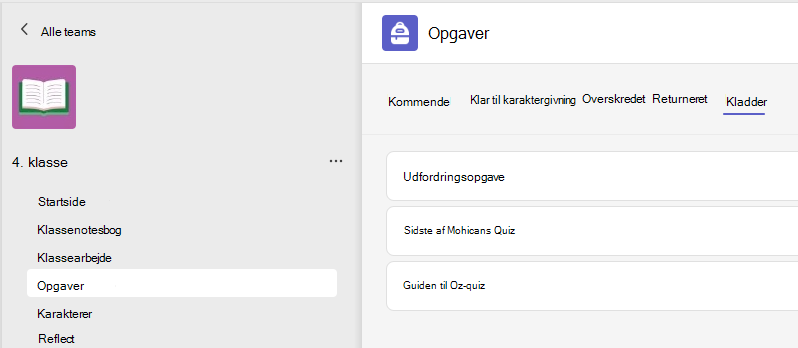 Opgaver