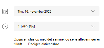 rediger opgave