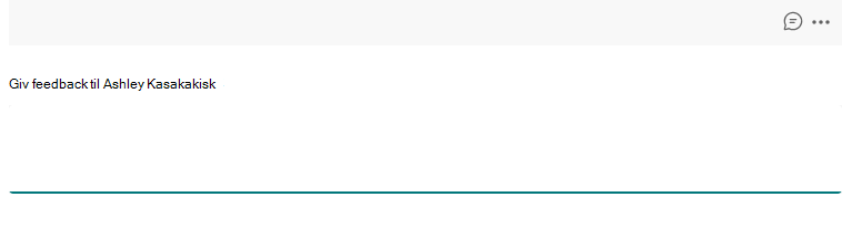 Skærmbillede af feedback.