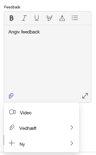 Skærmbillede af feedback.