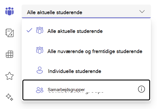 grupper af studerende