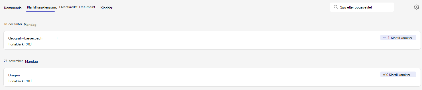 Fanen Klar til karaktergivning