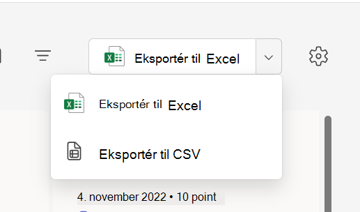 Skærmbillede af eksport.