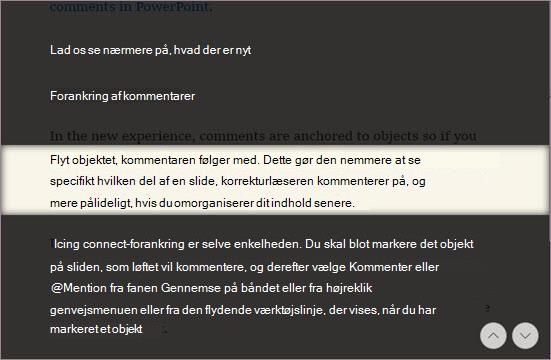 Linjefokus i Forenklet læser