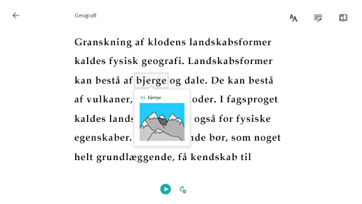 Markér et ord for at få vist et billede.