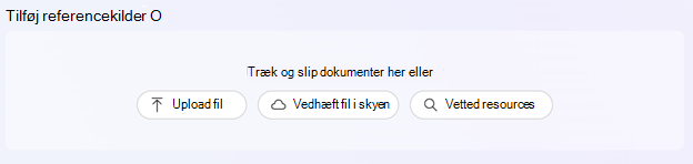 skærmbillede, der viser tilføjelse af en reference