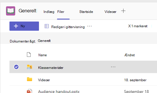 klassematerialer