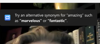 Skærmbillede af anbefalinger til gentagelse.