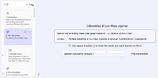 skærmbillede, der viser, hvordan du gennemser slides