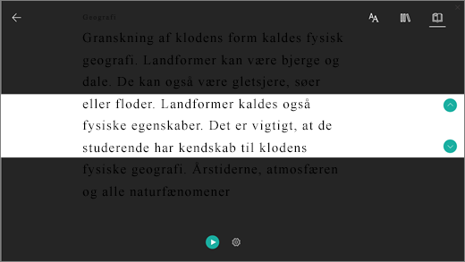 Skærmbillede af korrelationsikon.