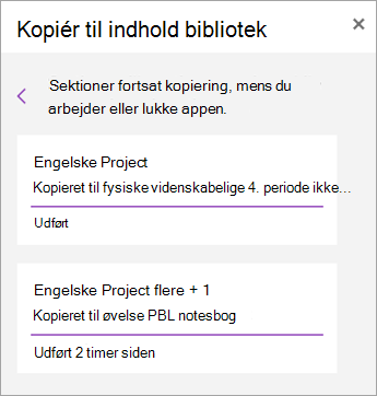 Få vist distribuerede sektioner.