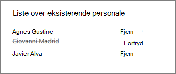 Fjern medarbejder fra Staff Notebook