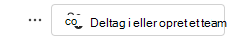 Skærmbillede af deltagelse i team.