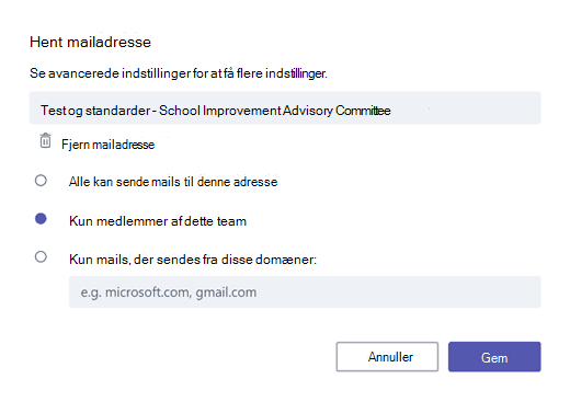 Få mail
