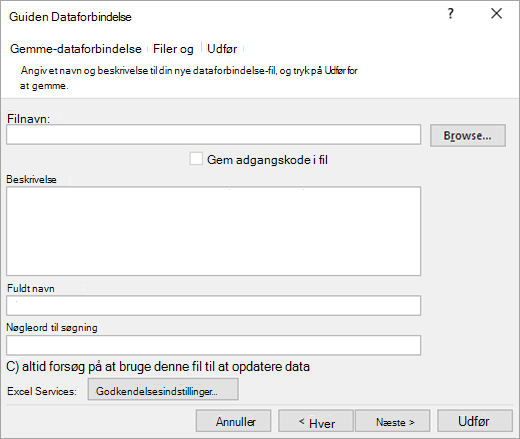 Guiden Dataforbindelse, skærmbillede 3