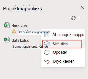 reparer brudt link på internettet