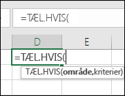 Formelsyntaks som pegefølsom tekst