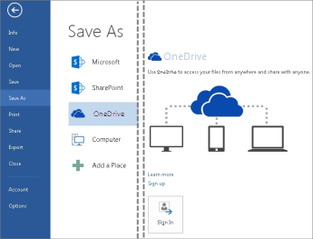 Gemme en fil i OneDrive