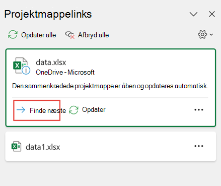 Windows Find næste projektmappe