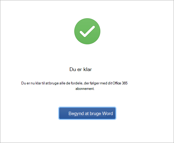 Begynd at bruge Word 2016 til Mac