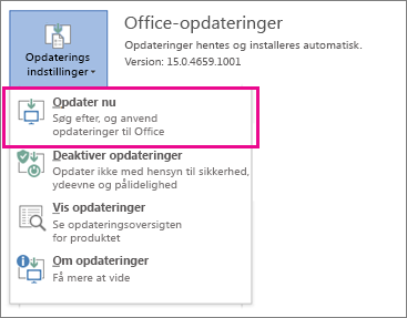 Opdater nu