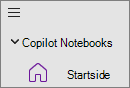 Indstillingen Copilot-notesbøger i OneNote