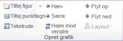 Gruppen Opret grafik under fanen Design under SmartArt-værktøjer