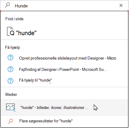 Skriv i søgefeltet for at få vist foreslåede resultater