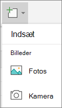 Vælg Indsæt > billeder