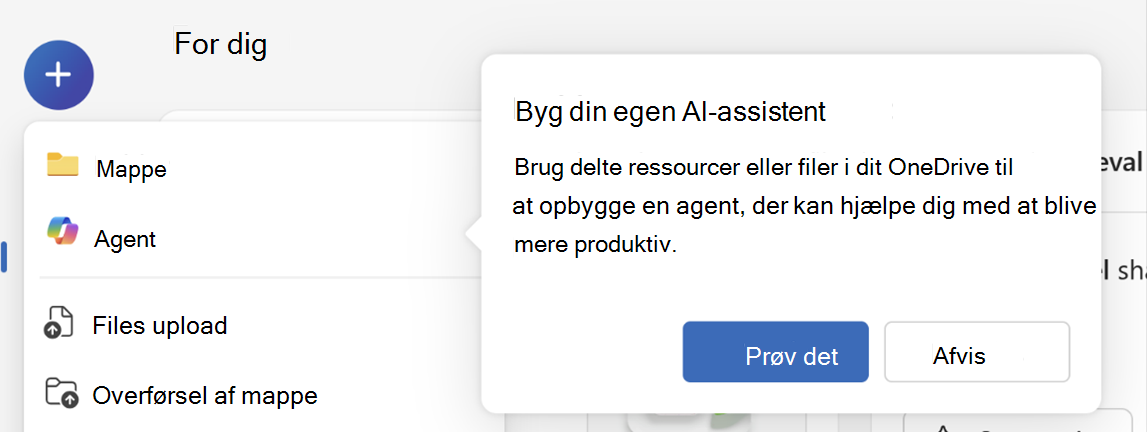 FRE – Opret eller upload agent