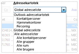 Listen Adressekartoteker