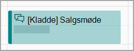Kladde til salgsmøde fra Calendar